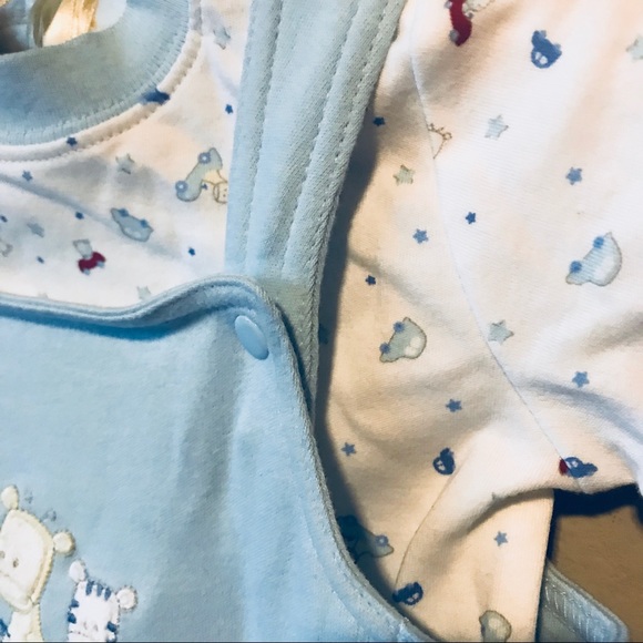 Child of Mine Blue Overall Set | L | 6-9 Months - Picture 2 of 8